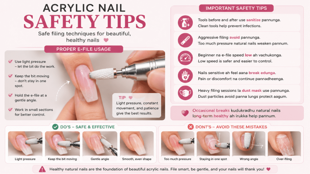 acrylic nail safety tips