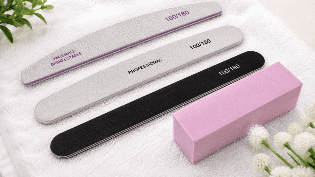 beginner acrylic nail files and buffer block