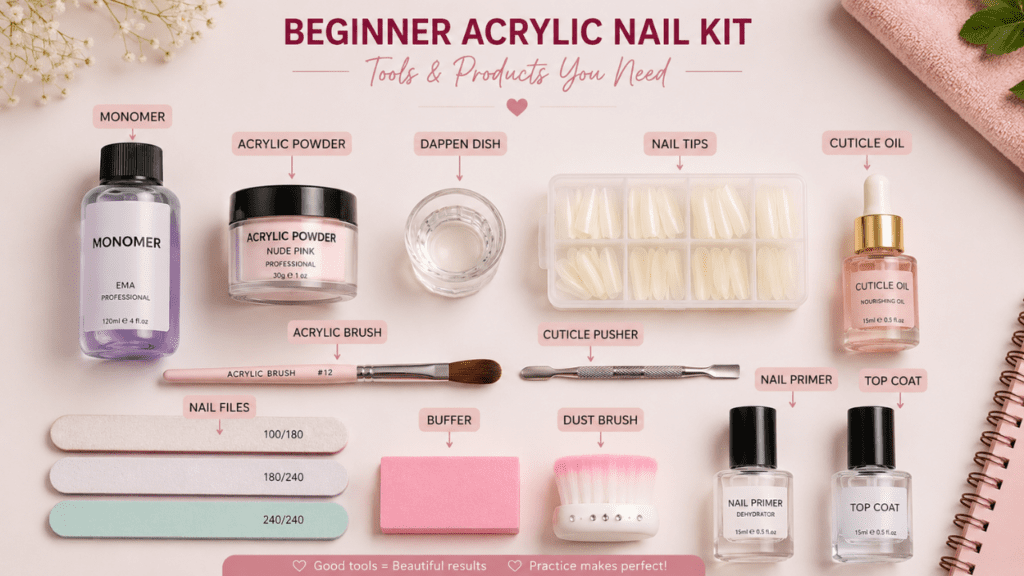 guide to acrylic nails 