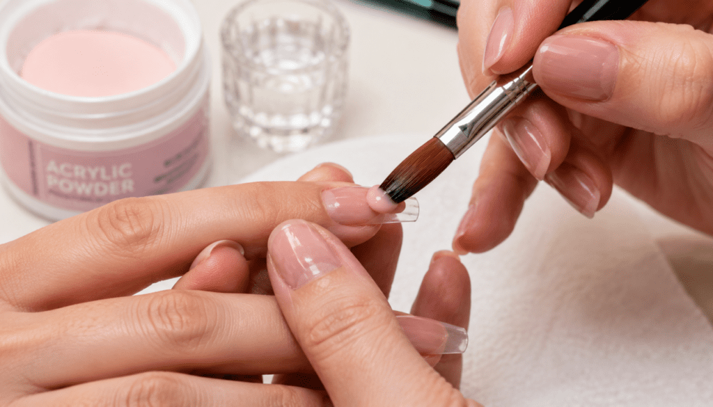 Apllying acrylic