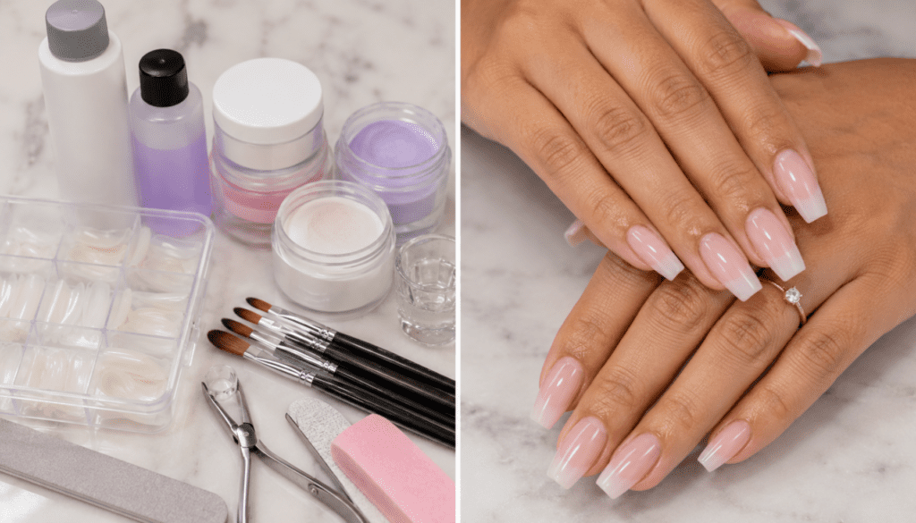 diy acrylic nails versus salon acrylic nails