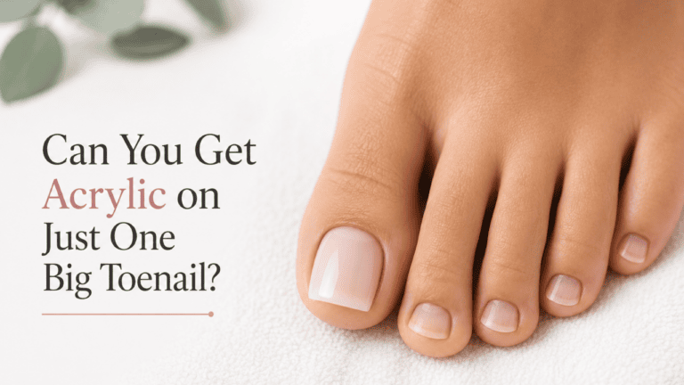 acrylic big toenail